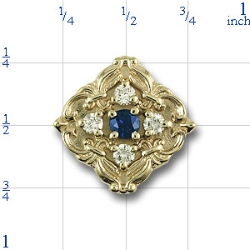 81011 Sapphire Bracelet Slide 
